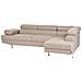 Divano Angolare 5 Posti Norrea Tessuto Beige Lato Sinistro - Foto miniatura 5