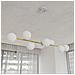 Lampada A Sospensione Gravity - Bianco, Oro - Acciaio Verniciato A Polvere, Vetro - 140x100x29 Cm - Foto miniatura 6