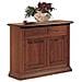 Madia Credenza Arte Povera 2 Porte Massello Tinta Noce 109x47x97 - Foto miniatura 1