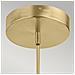 Lampadario Industrial Nordico Calters Alluminio Oro Champagne Led 49w 3000k - Foto miniatura 3