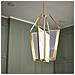 Lampadario Industrial Nordico Calters Alluminio Oro Champagne Led 49w 3000k - Foto miniatura 5