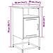 Comodini 2 Pz Bianchi 36x39x78 Cm In Acciaio - Foto miniatura 8
