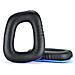 Cuscinetti Auricolari In Pu Per Logitech G35 G930 G430 F450 G331 G231 G431 G432 Black+blue - Foto miniatura 1