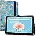 Custodia Elegante Laban Per Teclast P20hd Con Design Floreale E Patta In Pelle Pu - Foto miniatura 1