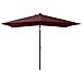 Lusso Casadino -  Ombrellone A Sbalzo Con Palo In Acciaio E Led Bordeaux 2x3 M - Foto miniatura 3