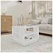 Lusso Casadino -  Tavolino Da Salotto Bianco 55x55x43 Cm In Truciolato - Foto miniatura 2