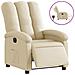 Poltrona Elettrica Reclinabile Crema In Tessuto - Foto miniatura 1