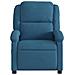 Poltrona Reclinabile Elettrica Blu in Velluto - Foto miniatura 8