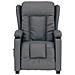 Poltrona Reclinabile Elettrica Grigia in Similpelle - Foto miniatura 4