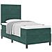 Letto Box Spring con Materasso Verde Scuro 90x200 cm Velluto - Foto miniatura 1