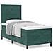 Letto Box Spring con Materasso Verde Scuro 90x200 cm Velluto - Foto miniatura 4