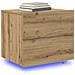 Cabinet da notte  con LED montato a parete in rovere artigianale 50x39x41 cm - Foto miniatura 3
