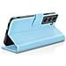 Custodia A Portafoglio Per Galaxy S21 Fe 5g Con Supporto E Linguetta Magnetica, Azzurro - Foto miniatura 4