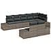 Set Divano da Giardino 8 pcs Grigio 319 x 154 x 85 cm - Foto miniatura 1