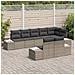 Set Divano da Giardino 8 pcs Grigio 319 x 154 x 85 cm - Foto miniatura 3