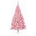 Albero di Natale artificiale con luci integrate Rosa 210 cm PVC - Foto miniatura 3