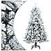 Albero di Natale Artificiale Snodato Foderato di Neve Bianco - Foto miniatura 1