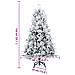 Albero di Natale Artificiale Snodato Foderato di Neve Bianco - Foto miniatura 9
