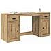 Scrivania con armadietto Rovere artigianale 154,5 x 50 x 75 cm - Foto miniatura 3