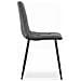 PYRA CHAIR Sedia in velluto grigio scuro dal design moderno per il soggiorno - Foto miniatura 5