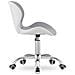 Sedia da ufficio ergonomica Avola, ecopelle, altezza regolabile, grigio /bianco, carico massimo 110 kg - Foto miniatura 2
