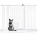 Bettacare Cancelletto Per Animali Con Gattaiola Bloccabile, 113.8cm - 121.4cm, Bianco, Altezza Di 75cm - Foto miniatura 1