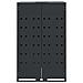 Contenitore per Bidoni della Spazzatura Singolo Antracite 69x79x117 cm Acciaio - Foto miniatura 4