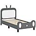Struttura letto bambini con testata Grigio Chiaro 80 x 160 cm - Foto miniatura 4