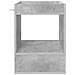 Tavolino Grigio cemento 40 x 40 x 56 cm Legno multistrato - Foto miniatura 5