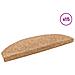 Tappetini per scale autoadesivi 15 pcs Beige 80 x 24,5 x 3,5 cm - Foto miniatura 3