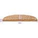 Tappetini per scale autoadesivi 15 pcs Beige 80 x 24,5 x 3,5 cm - Foto miniatura 9