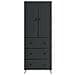 Set di armadi 2 pcs Nero 66 x 34,5 x 90 cm Legno ingegnerizzato - Foto miniatura 4
