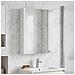 Mobiletto per specchio da bagno Bianco 43 x 11,5 x 60,5 cm - Foto miniatura 2