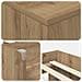 Struttura Letto Loft con Mobile 3 pz Rovere Artigianale - Foto miniatura 6
