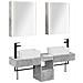 Set di Armadi da Bagno 5 pcs Grigio Cemento 53 x 15,5 x 70 cm - Foto miniatura 1