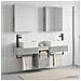 Set di Armadi da Bagno 5 pcs Grigio Cemento 53 x 15,5 x 70 cm - Foto miniatura 2