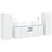 Set di mobili per il bagno 5 pz Bianco Lucido - Foto miniatura 1