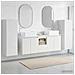Set di mobili per il bagno 5 pz Bianco Lucido - Foto miniatura 5