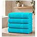 Set 4 Teli Bagno 100x150 cm - Morbidezza, Eleganza e Qualità - Scuba Blu - Foto miniatura 1