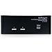 Switch KVM doppio monitor VGA DVI 2 porte USB con audio e hub USB 2.0 - Foto miniatura 3