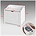 Cesto Portabiancheria Con Sacco Per Biancheria, Panca Contenitore, Bianco, Fsr40-w, it - Foto miniatura 2