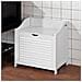 Cesto Portabiancheria Con Sacco Per Biancheria, Panca Contenitore, Bianco, Fsr40-w, it - Foto miniatura 3