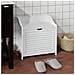 Cesto Portabiancheria Con Sacco Per Biancheria, Panca Contenitore, Bianco, Fsr40-w, it - Foto miniatura 4