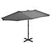 Ombrellone Da Esterni Con Palo In Alluminio 460x270cm Antracite - Foto miniatura 1