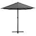 Ombrellone Da Esterni Con Palo In Alluminio 460x270cm Antracite - Foto miniatura 4