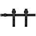 Kit di Binari per Porte Scorrevoli SKIEN 183 cm Acciaio Nero - Foto miniatura 1