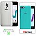 Custodia Compatibile Con Wiko Sunny 3 Mini In Nero Carbone - Coperchio Protettiva Con Chiusura Magnetica, Funzione Stand E Tasca Per Le Carte - Foto miniatura 2