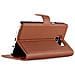 Custodia Compatibile Con Samsung Galaxy Note 5 In Marrone Pastello - Coperchio Protettiva Con Chiusura Magnetica, Funzione Stand E Tasca Per Le Carte - Foto miniatura 4