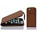 Custodia Compatibile Con Apple Iphone 5c In Marrone Castagno - Coperchio Protettivo In Design Flip Realizzato In Finta Pelle Liscia - Foto miniatura 3