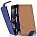Custodia Compatibile Con Sony Xperia Z1 Compact In Blu Reale - Coperchio Protettivo In Design Flip Realizzato In Similpelle Testurizzata - Foto miniatura 1